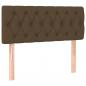 Preview: Boxspringbett mit Matratze & LED Dunkelbraun 90x200 cm Stoff 