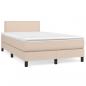 Preview: Boxspringbett Matratze Cappuccino-Braun 120x200cm Kunstleder