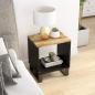 Preview: ARDEBO.de - Couchtisch 40x31x46 cm Massivholz Mango & Holzwerkstoff