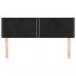 Preview: Kopfteile 2 Stk. Schwarz 72x5x78/88 cm Samt