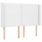 Preview: Boxspringbett mit Matratze & LED Weiß 140x200 cm Kunstleder