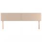 Preview: Kopfteile 2 Stk. Cappuccino-Braun 90x5x78/88 cm Kunstleder