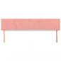 Preview: Kopfteile 2 Stk. Rosa 80x5x78/88 cm Samt