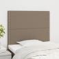 Preview: ARDEBO.de - Kopfteile 2 Stk. Taupe 80x5x78/88 cm Stoff