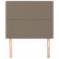 Preview: Kopfteile 2 Stk. Taupe 80x5x78/88 cm Stoff