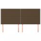 Preview: Kopfteile 4 Stk. Dunkelbraun 80x5x78/88 cm Stoff