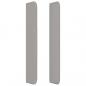 Preview: Kopfteil mit Ohren Hellgrau 93x16x118/128 cm Stoff
