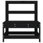 Preview: ARDEBO.de - Garten-Mittelsofa Schwarz Massivholz Kiefer