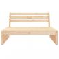 Preview: Garten-Mittelsofa 120x80 cm Massivholz Kiefer