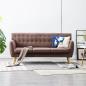Preview: ARDEBO.de - 3-Sitzer-Sofa Stoff 172x70x82 cm Braun