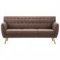 Preview: 3-Sitzer-Sofa Stoff 172x70x82 cm Braun