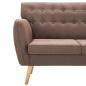 Preview: 3-Sitzer-Sofa Stoff 172x70x82 cm Braun