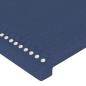 Preview: Bettgestell mit Kopfteil Blau 90x200 cm Stoff
