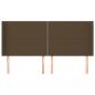 Preview: Boxspringbett mit Matratze & LED Dunkelbraun 180x200 cm Stoff