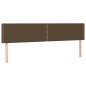 Preview: Boxspringbett mit Matratze Dunkelbraun 180x200 cm Stoff