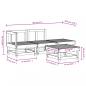 Preview: 4-tlg. Garten-Lounge-Set Massivholz Kiefer
