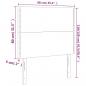 Preview: Kopfteile 2 Stk. Hellgrau 90x5x78/88 cm Stoff