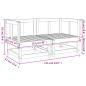 Preview: Garten-Ecksofas 2 Stk. Grau Massivholz Kiefer