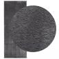 Preview: Teppich HUARTE Kurzflor Weich und Waschbar Anthrazit 80x200 cm