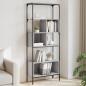 Preview: ARDEBO.de - Bücherregal 5 Böden Grau Sonoma 76x33x188,5 cm Holzwerkstoff