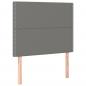 Preview: Boxspringbett mit Matratze Dunkelgrau 90x200 cm Stoff