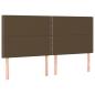 Preview: Boxspringbett mit Matratze Dunkelbraun 180x200 cm Stoff