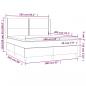 Preview: Boxspringbett mit Matratze & LED Dunkelblau 160x200 cm Samt