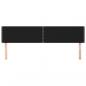 Preview: Kopfteile 2 Stk. Schwarz 90x5x78/88 cm Stoff
