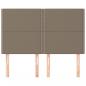 Preview: Kopfteile 4 Stk. Taupe 72x5x78/88 cm Stoff