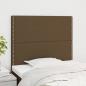 Preview: ARDEBO.de - Kopfteile 2 Stk. Dunkelbraun 90x5x78/88 cm Stoff