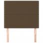 Preview: Kopfteile 2 Stk. Dunkelbraun 90x5x78/88 cm Stoff