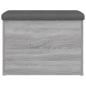 Preview: Sitzbank mit Stauraum Grau Sonoma 62x42x45 cm Holzwerkstoff