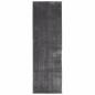 Preview: Teppich HUARTE Kurzflor Weich und Waschbar Anthrazit 80x250 cm