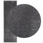 Preview: Teppich HUARTE Kurzflor Weich und Waschbar Anthrazit 80x250 cm