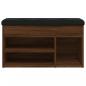 Preview: Schuhbank Braun Eichen-Optik 82x32x45,5 cm Holzwerkstoff