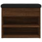 Preview: Schuhbank Braun Eichen-Optik 62x32x50 cm Holzwerkstoff