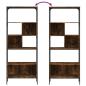 Preview: Bücherregal 5 Böden Räuchereiche 76x33x188,5 cm Holzwerkstoff