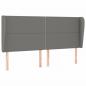 Preview: Boxspringbett mit Matratze Dunkelgrau 180x200 cm Stoff