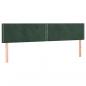 Preview: Boxspringbett mit Matratze & LED Dunkelgrün 160x200 cm Samt
