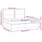 Preview: Boxspringbett mit Matratze Rosa 200x200 cm Samt