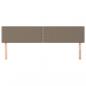 Preview: Kopfteile 2 Stk. Taupe 80x5x78/88 cm Stoff
