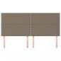 Preview: Kopfteile 4 Stk. Taupe 80x5x78/88 cm Stoff
