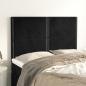Preview: ARDEBO.de - Kopfteile 4 Stk. Schwarz 72x5x78/88 cm Samt