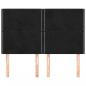 Preview: Kopfteile 4 Stk. Schwarz 72x5x78/88 cm Samt