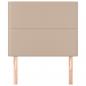 Preview: Kopfteile 2 Stk. Cappuccino-Braun 90x5x78/88 cm Kunstleder