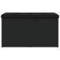 Preview: Sitzbank mit Stauraum Schwarz 82x42x45 cm Holzwerkstoff