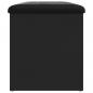 Preview: Sitzbank mit Stauraum Schwarz 82x42x45 cm Holzwerkstoff