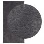Preview: Teppich HUARTE Kurzflor Weich und Waschbar Anthrazit 100x200 cm