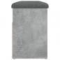 Preview: Schuhbank Betongrau 82x32x45,5 cm Holzwerkstoff