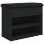 Preview: Schuhbank Schwarz 62x32x50 cm Holzwerkstoff